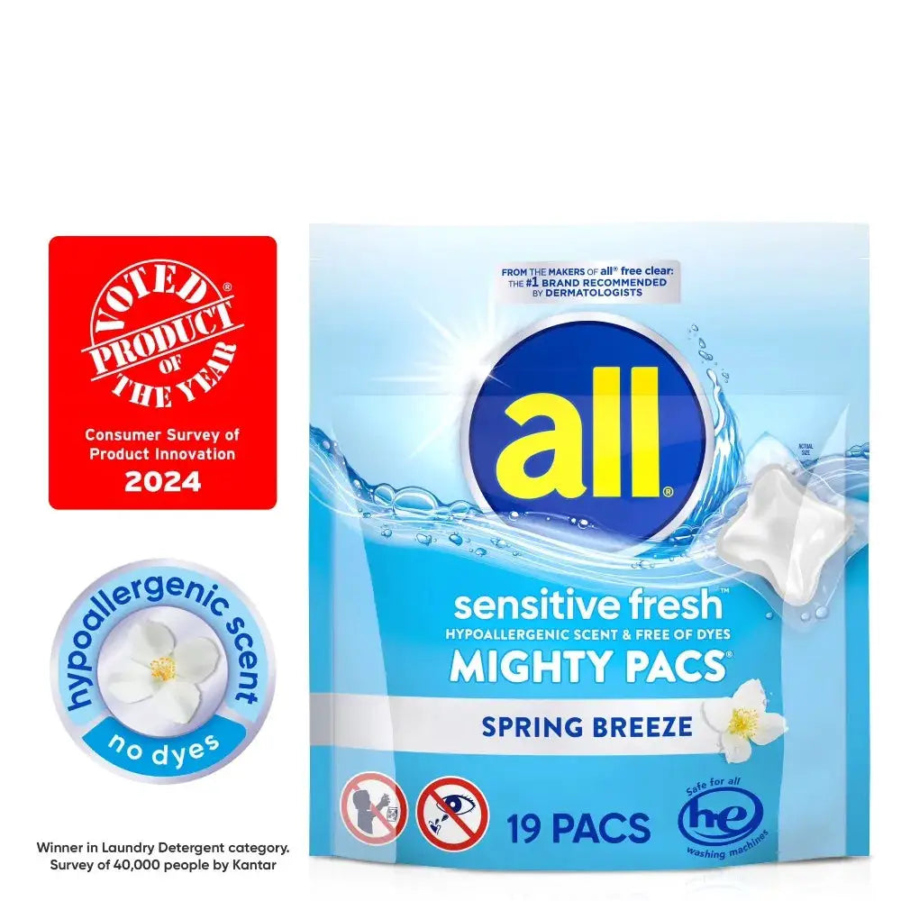Laundry Detergent Pods | 19 Count | Dye Free | Sensitive Skin Formula