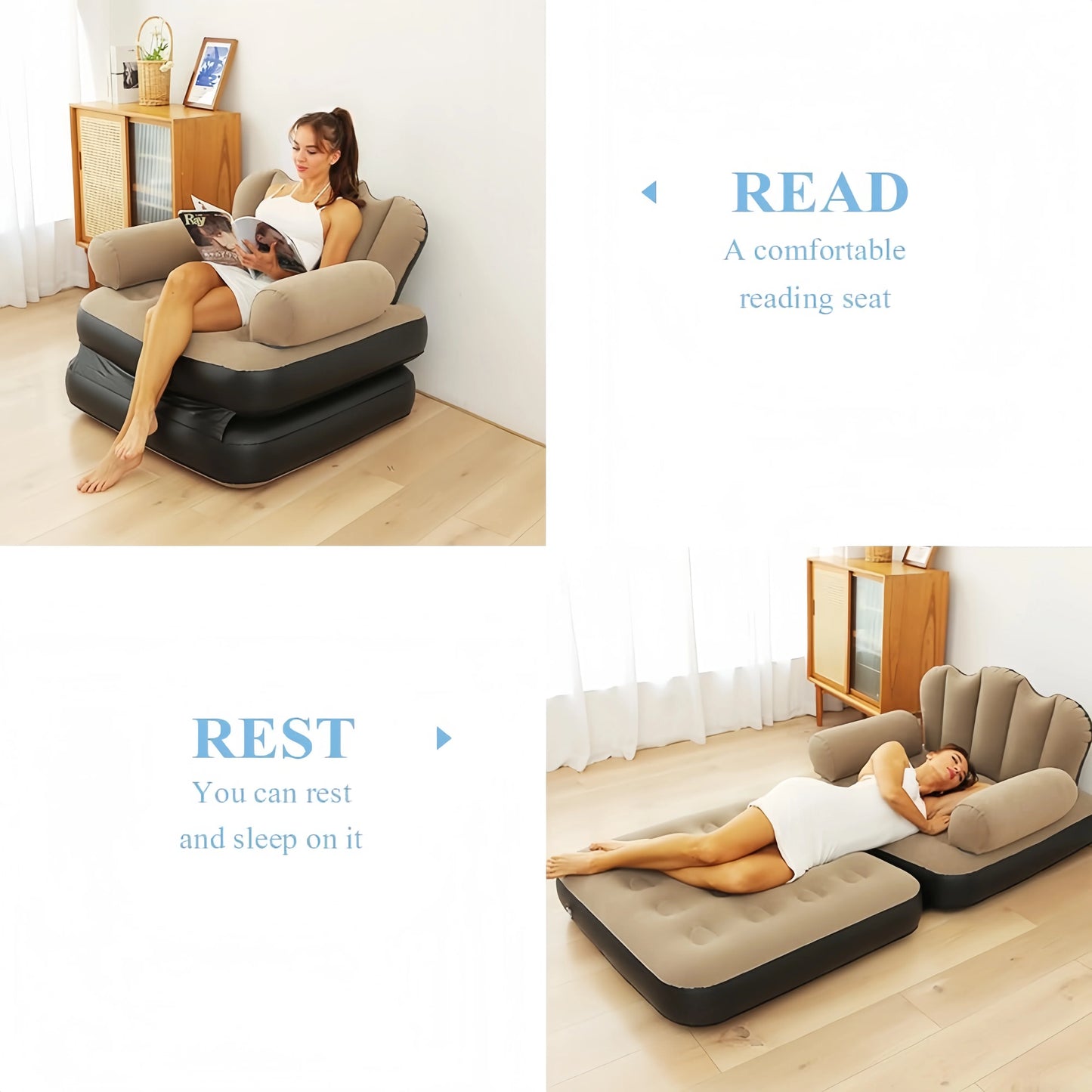 Inflatable Sofa | Five In One Design | Foldable Lounge Chair