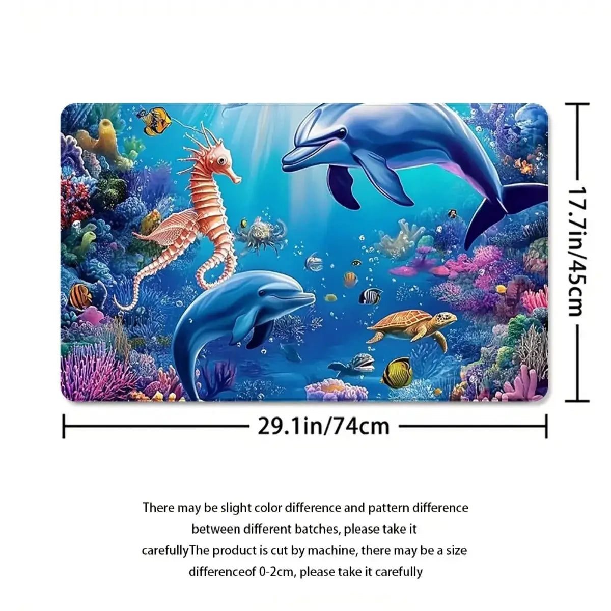 O1Pc cean Themed Shower Curtain Set 1 3 4pcs 2D Flat Non Slip Bath Mat Underwater Dolphins Coral Reef Home Decor Gift 180x180 cm from PriceLows™