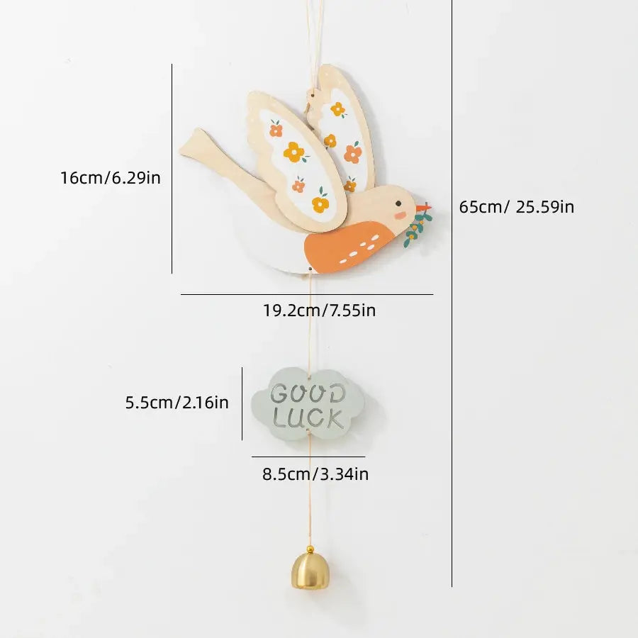 Cute Little House Wind Chimes Creative Doorknob Bell Hanging Decoration Bedroom Window Garden Outdoor Shop Decor Birthday Gift from PriceLows™