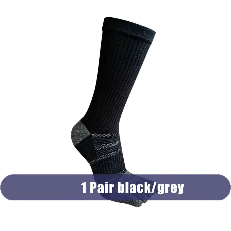 Compression Toe Socks | Cotton Blend | Crew Fit | Five Finger Design