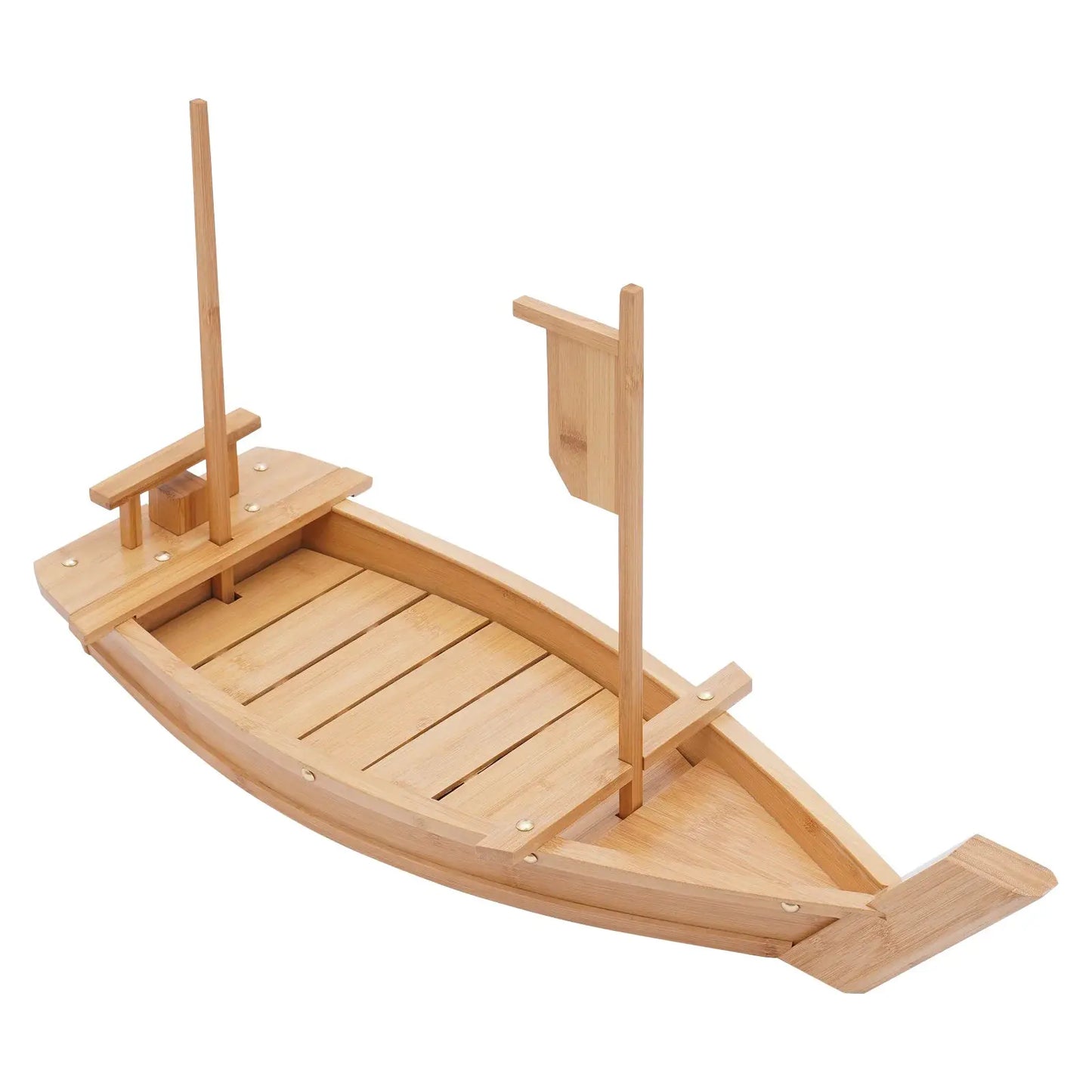 Sushi Boat Serving Tray 28in Large Size Bamboo Boat-Shaped Sushi Serving Tray for Party Buffet Dinner from PriceLows™