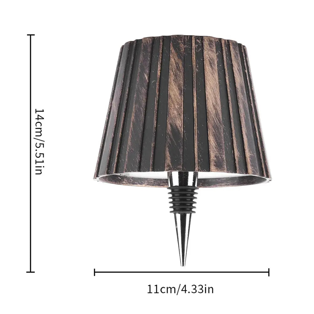 Metal Dimmable Bottle Lamp Rechargeable 2000mAh LED Wine Bottle Lamp 3 Colors Dimmable Touch Control for Family Restaurant & Bar from PriceLows™