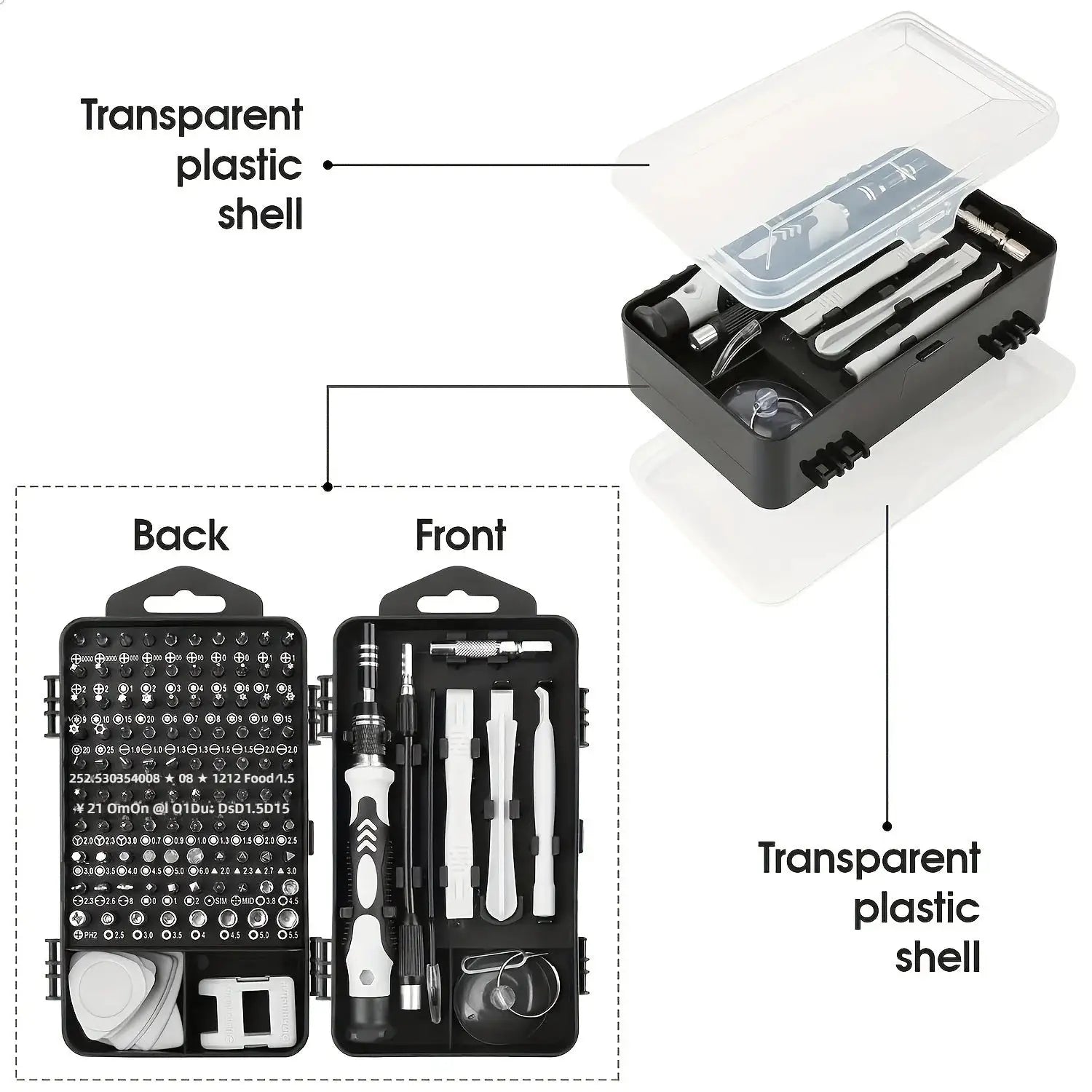 115-in-1 Multi-Functional Screwdriver Set – Strong Magnetic High Hardness Tool Kit with Special-Shaped Screwdrivers, Complete Di from PriceLows™