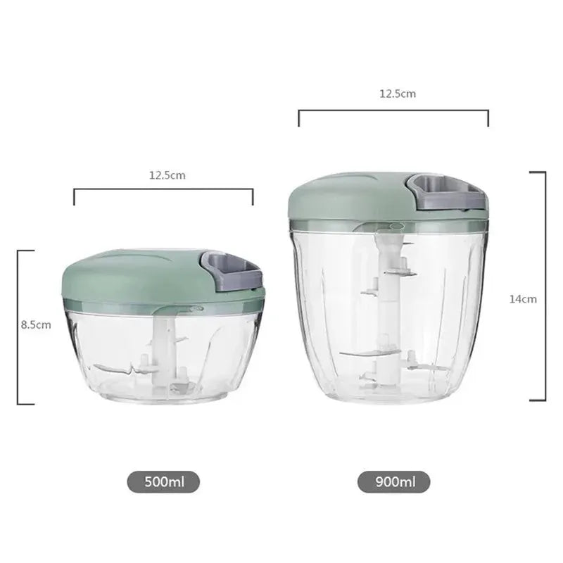 500/900ML Manual Meat Mincer Garlic Chopper Rotate Garlic Press Crusher Vegetable Onion Cutter Kitchen Cooking Accessories from PriceLows™
