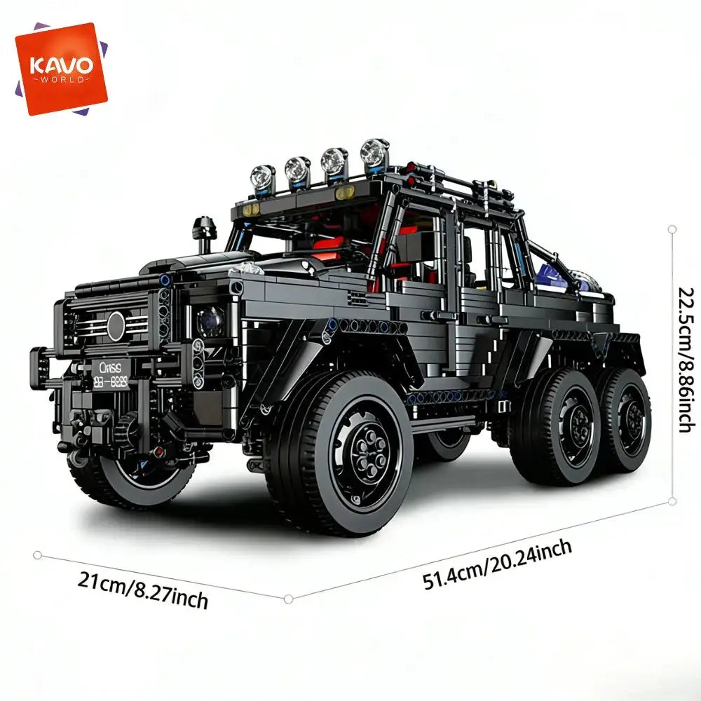 Building Block Kit | 1:8 Scale Off Road Pickup | Technical Build | 3 Colors