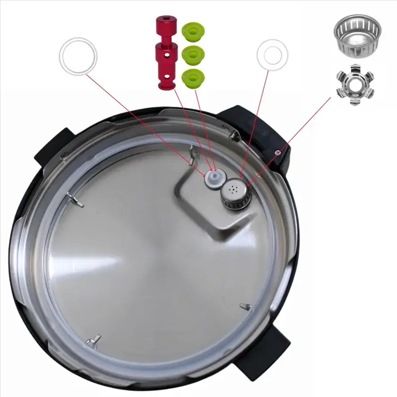 Instant Pot Replacement Parts | 6 Qt Compatible | Sealing Ring, Float Valve | For 6 Qt Pro/Pro Plus, Duo Evo Plus