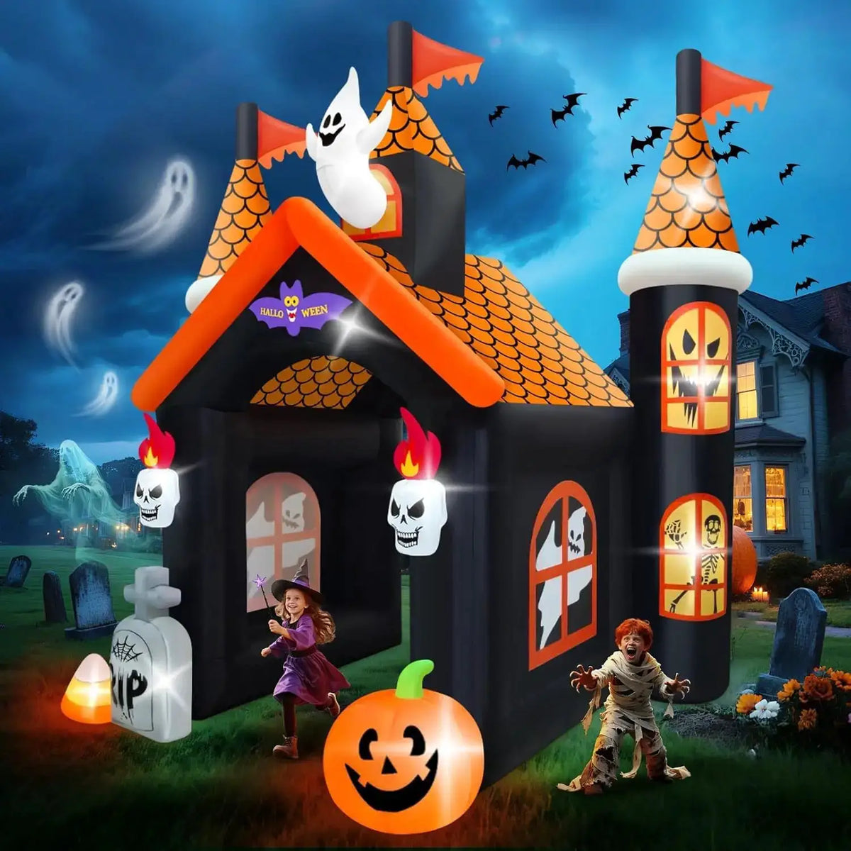Halloween Inflatable Archway | 12 Ft | Haunted House Theme