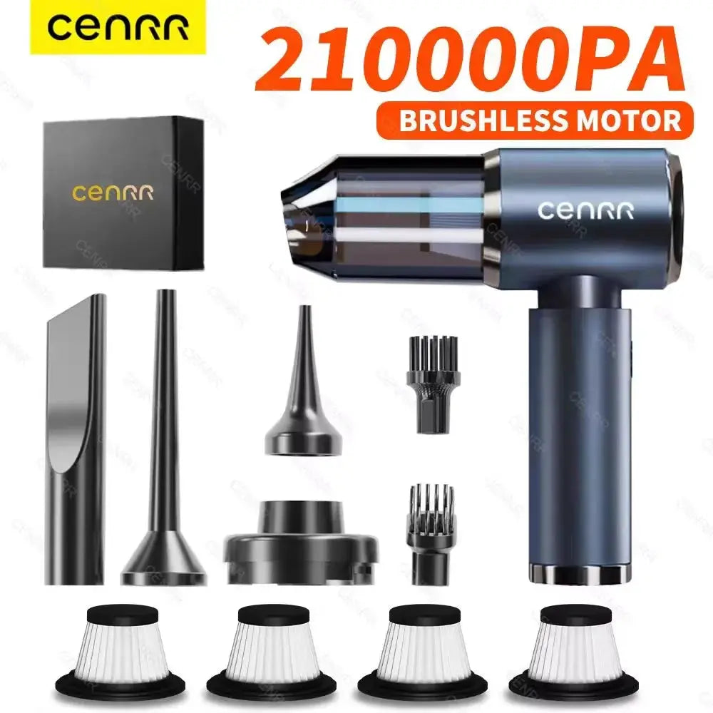 Mini Car Vacuum | Cordless Design | Compact Frame | Black