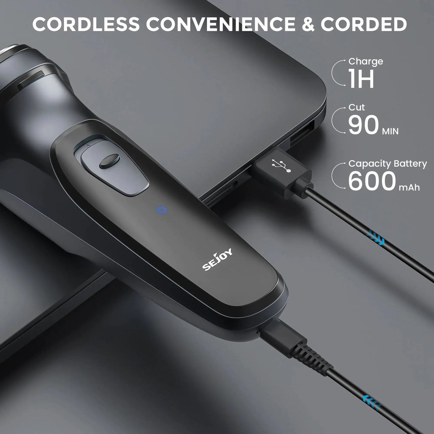 Men's Electric Shaver | 3D Floating Head | Wet And Dry Shaving | Rechargeable