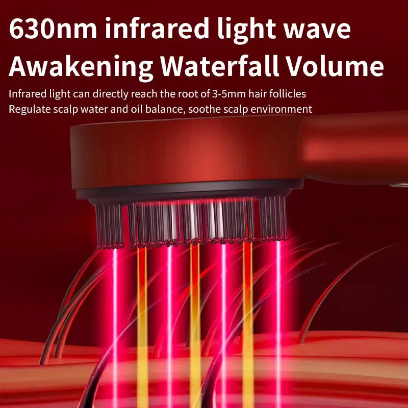 Electric Scalp Massager | Red Light Therapy | Oil Applicator | Rechargeable