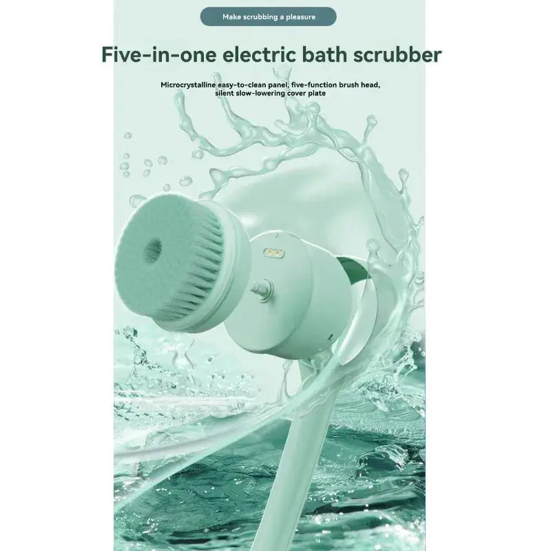 Electric Bath Exfoliating Brush | Back Scrubber | Voltage Under 50V