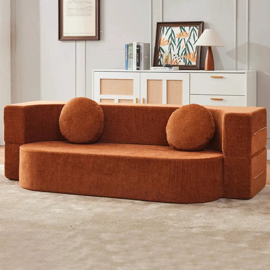 Folding Sofa Bed Dual-use Modular Compression Sofa Bed 1.5m/1.8m/2m Folding Lazy Pudding Sofa for Living Room Home Bedroom from PriceLows™