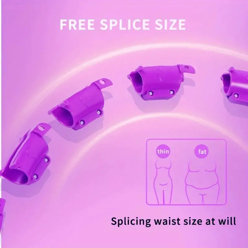 Weighted Adjustable Hula Hoop | Shock Absorbing Massage | Infinite Knot Link