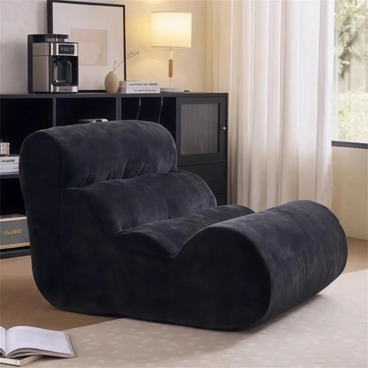 Lounge Chair | Velvet Fabric | No Assembly | One Size from PriceLows™