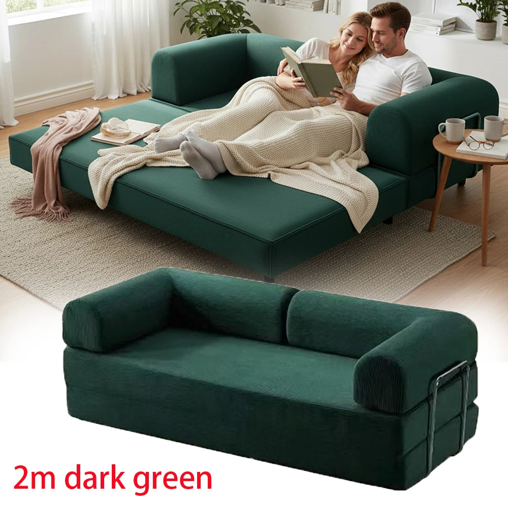 Sofa Bed | 2m Folding | 4-in-1 Dual-Use | Retro Style