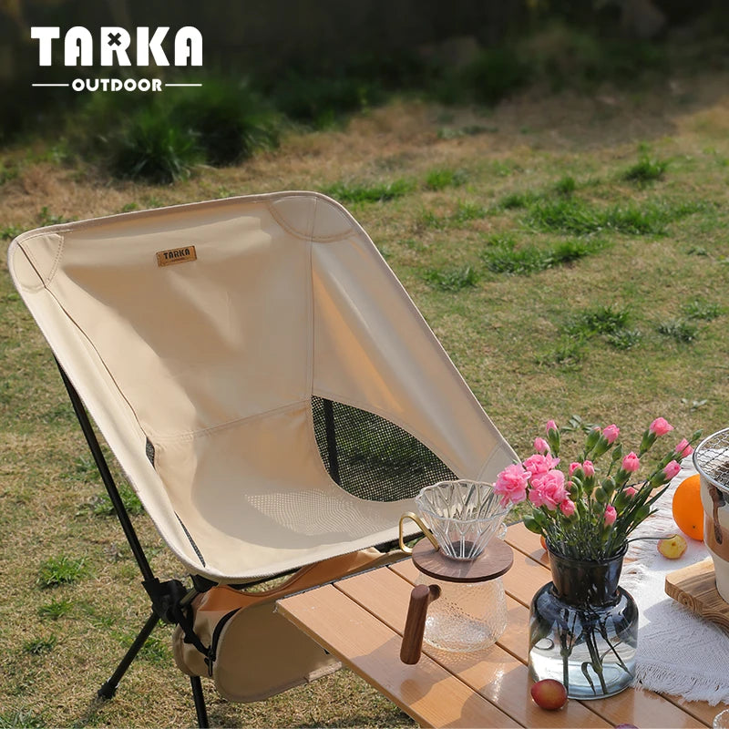 Foldable Camping Chairs Set | Ultralight | Aluminum Frame | Moon Chair Style