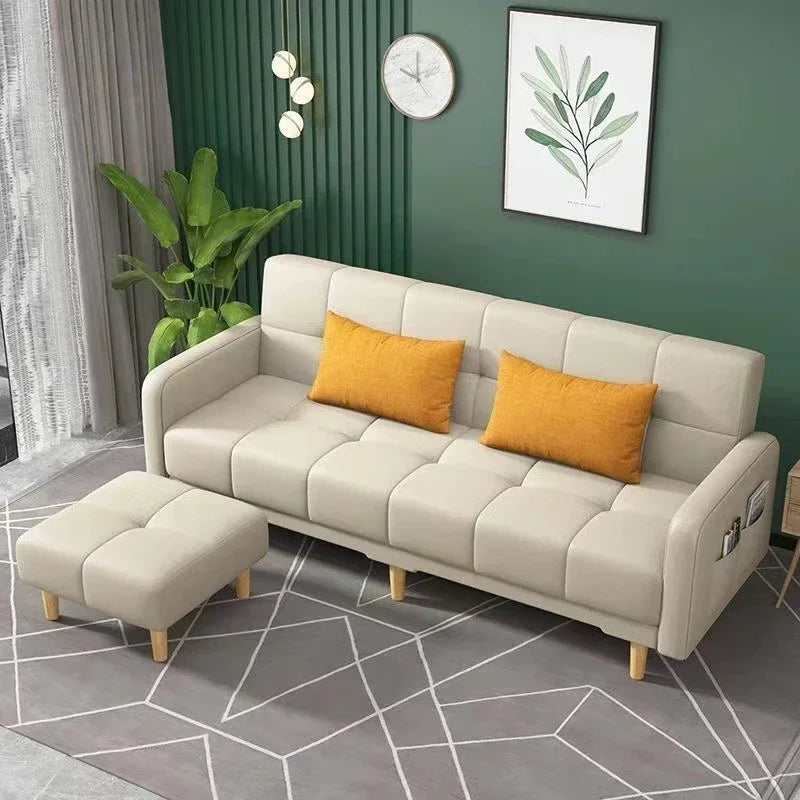 Sofa Bed | Composite Fabrics | Wood Frame | Single Or Double