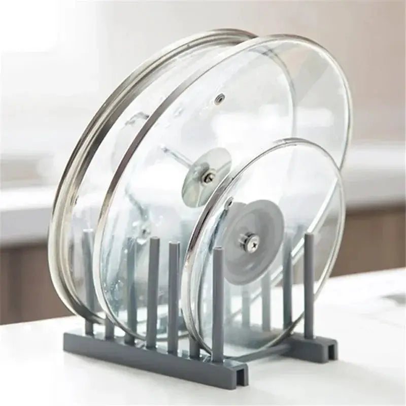 2 PCS Modern Design Dish Drainer Rack Kitchen Plates Holder Drying Organizer Plates Display Shelf Pot Lid Storage Stand Plate from PriceLows™