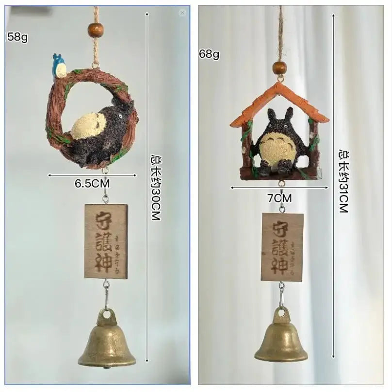 Resin Wind Chime Ornaments Totoro Wind Chime DIY Craft Gifts for Home Garden Decor from PriceLows™