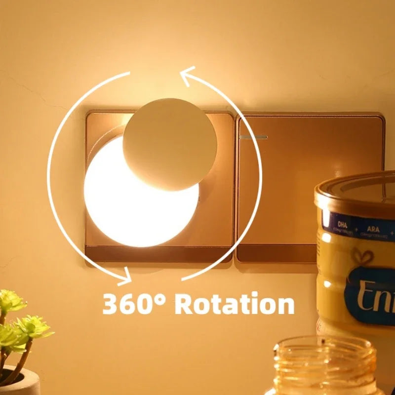 LED Night Light | Light Sensor | EU US Plug | 10cm