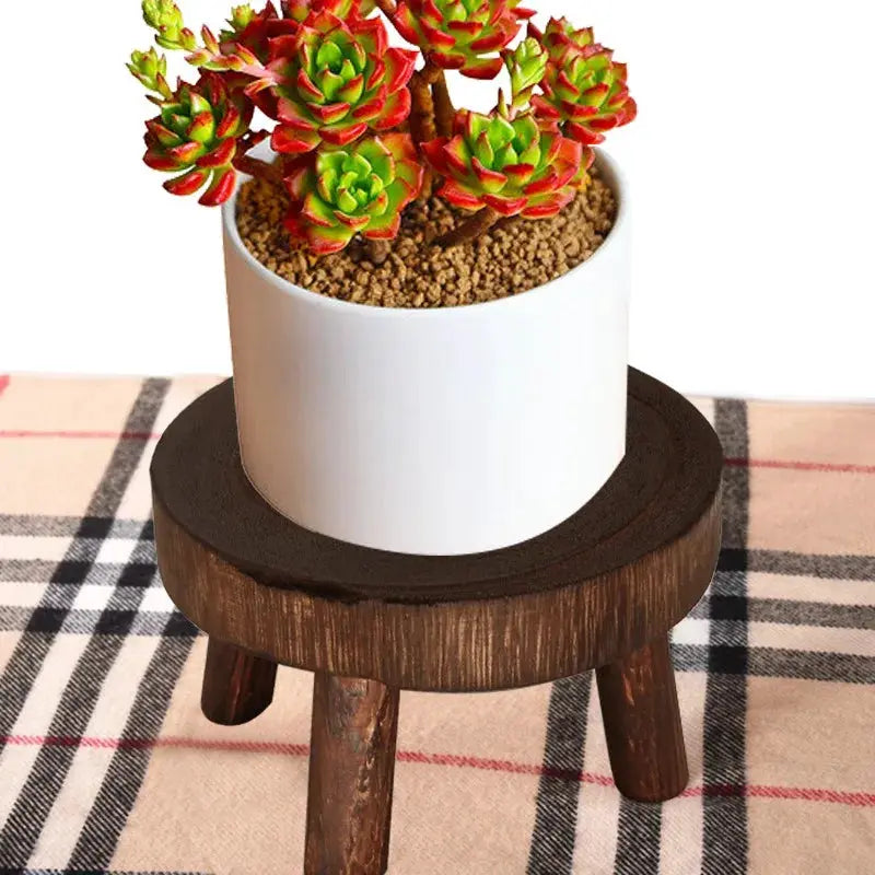 1 PCS Durable Plant Stand Shelf Creative Wooden Stool High Quality Succulent Pot Holder For Living Room from PriceLows™