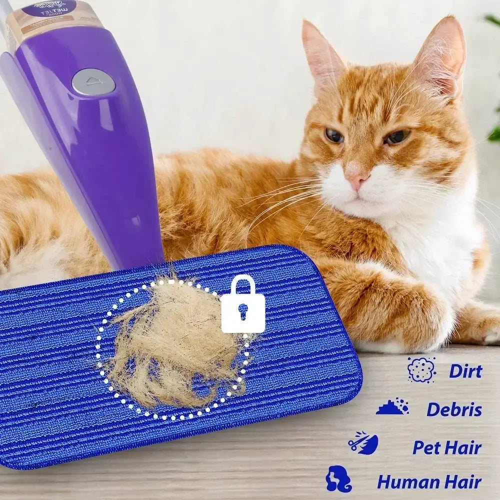 3PCS Reusable Mop Pads for Swiffer WetJet Mops Wet Dry Head for Swiffer Wet Jet Mop Household Hardwood Floor Cleaning from PriceLows™