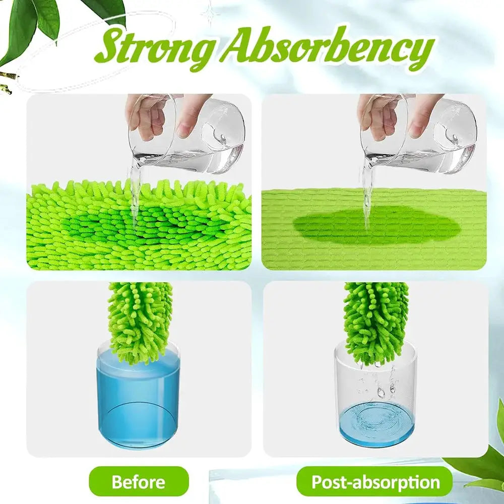 Thickening Replacement Mop Refills Pad for Swiffer Sweeper Mop Dry Wet Mop Refills for Floor Cleaning Microfiber Pads(10-12in) from PriceLows™