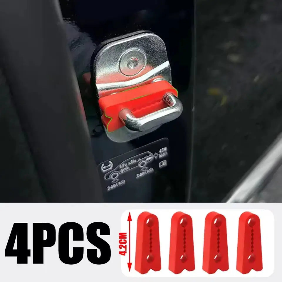 Car Door Shock Absorber Pad | Silicone | 4.2x1.5cm | Yellow Black Red