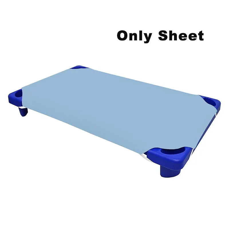 1PC Toddler Daycare Cot Sheets Breathable Solid Color Cots Fitted Sheet for Boy Girls Pre-School Naptime Cot Sheets Kids Bedding from PriceLows™