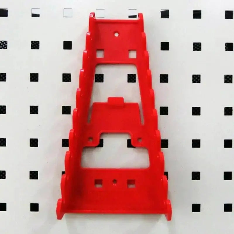Red Wrench Organizer Plastic Wrench Organizer Tray Sockets Storage Tools Rack Sorter Standard Spanner Holders Wrench Holder from PriceLows™