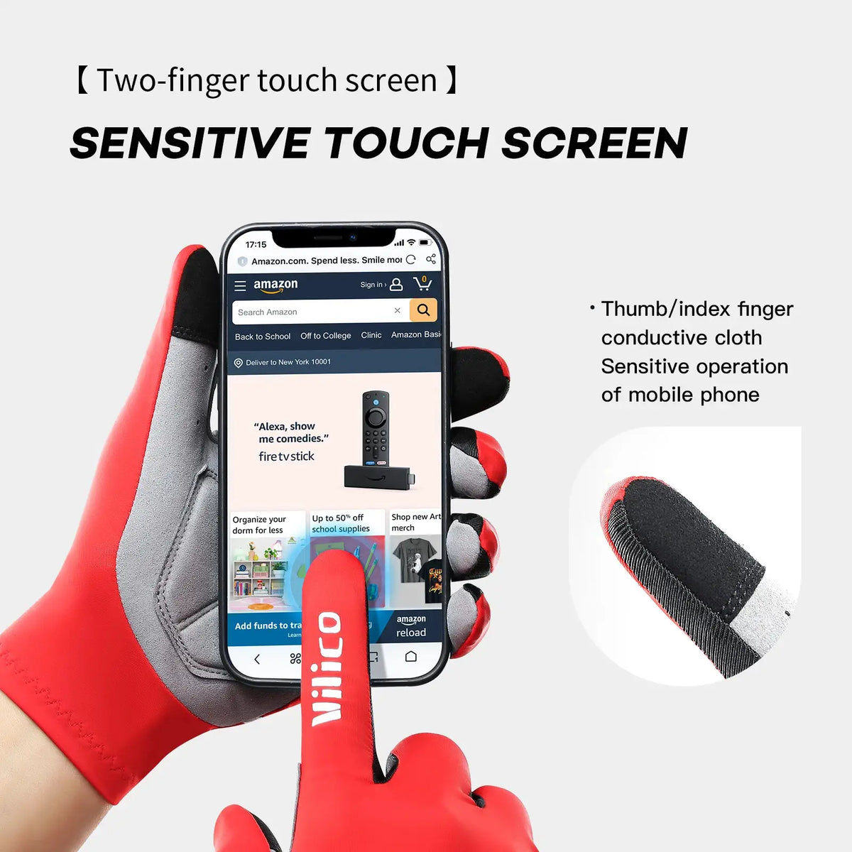 Cycling Gloves | Touch Screen Compatible | Gel Palm Padding | Unisex