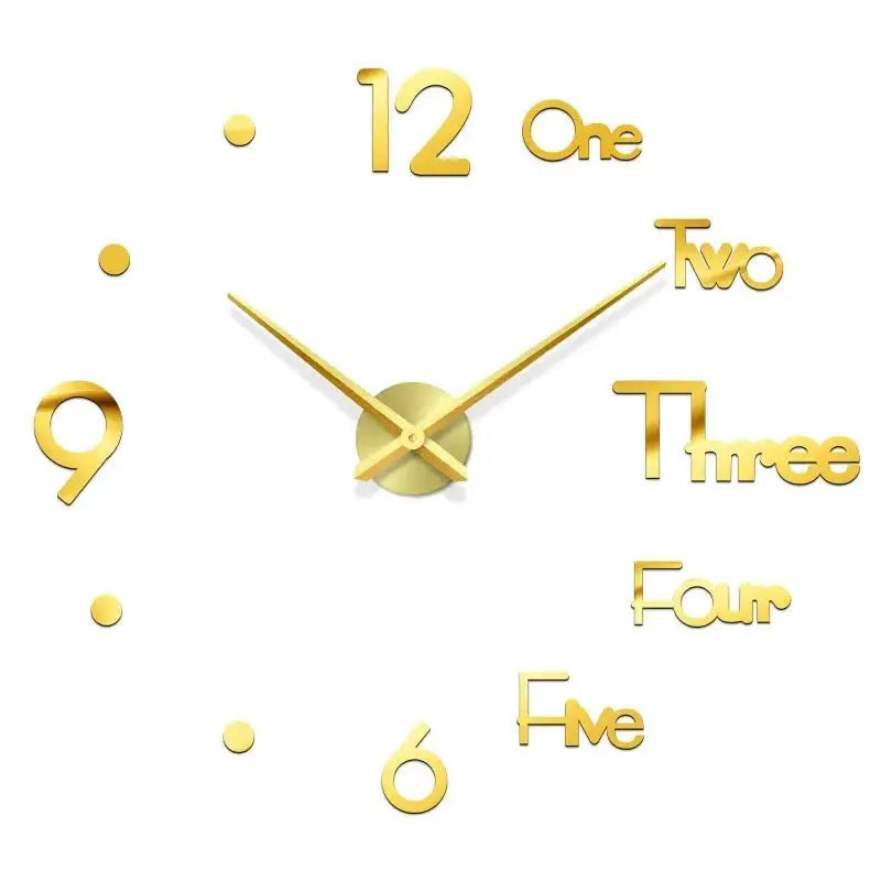 Large 3D Wall Clock Luminous Classic Wall Clocks DIY Digital Clock Wall Watches Stickers Silent Clock for Home Living Room Table from PriceLows™