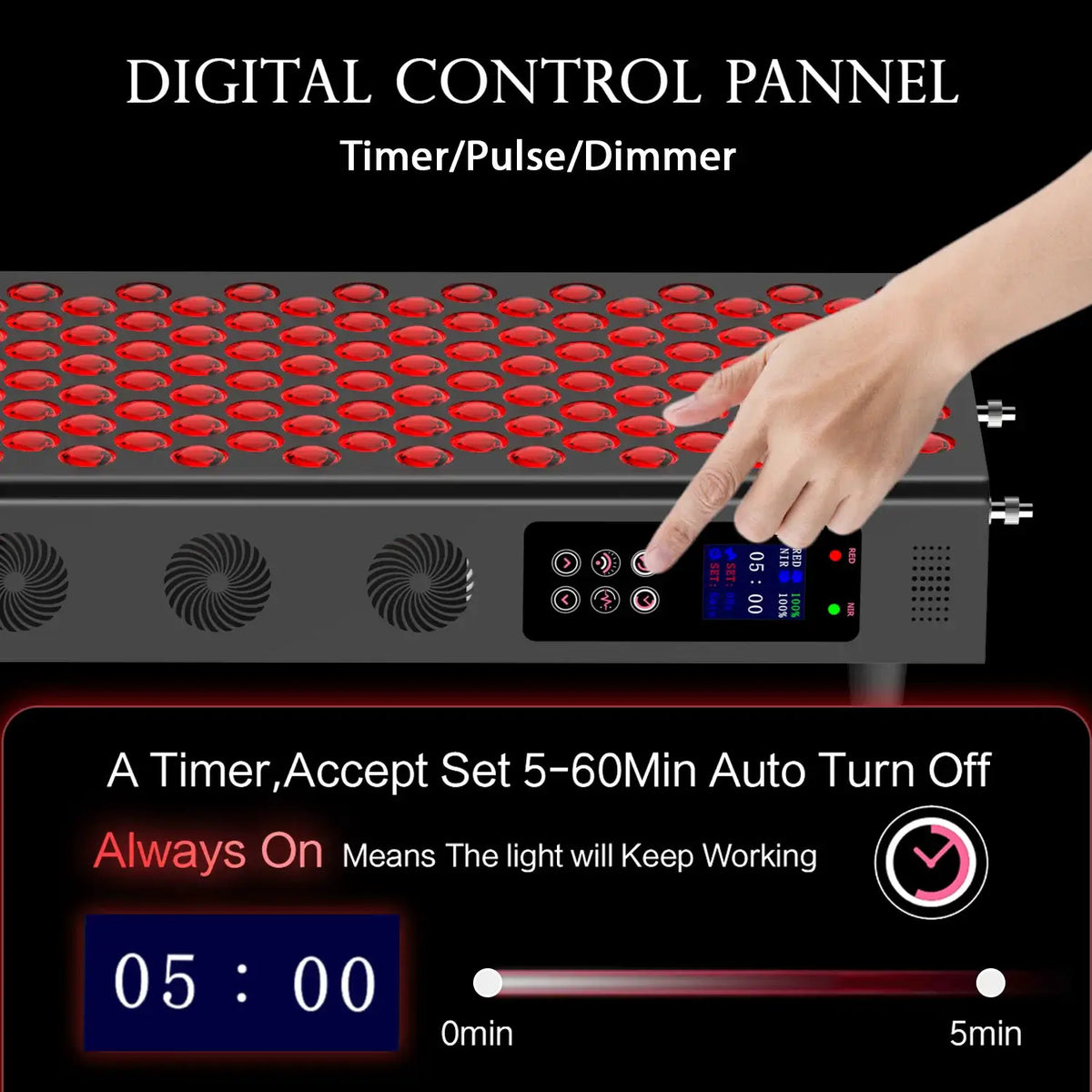 LED Red Light Therapy Panel | 660Nm 850Nm | Dual Chip | Face And Body