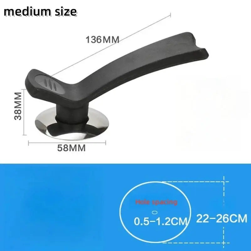 Lid Handle Knob Cover | Stainless Steel Plastic | Universal Fit | One Size