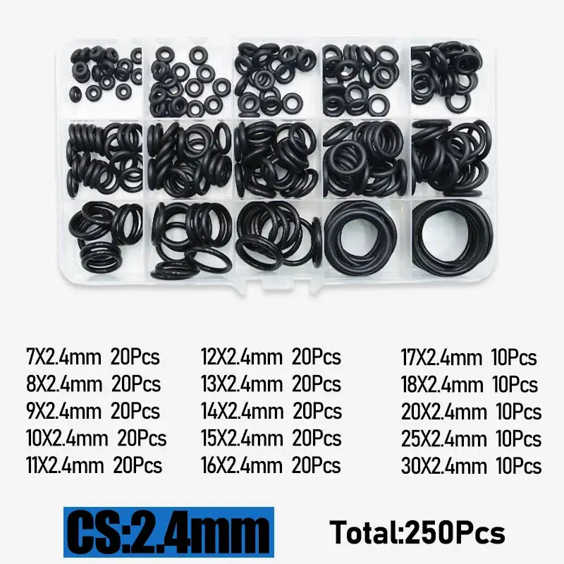 O Ring CS 1.0 1.5 to 4.0mm Sealing Washer Nitrile Rubber O-ring Faucet Plumbing Gaskets Oil Resistant High Temperature Oring Kit from PriceLows™