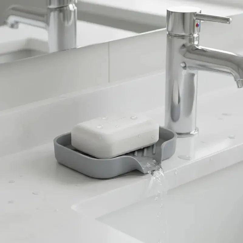 Silicone Faucet Mat Sink Tray Soap Dispenser Sponge Drain Pad Sink Scrubber Brush Storage Rack Kitchen Organizer from PriceLows™