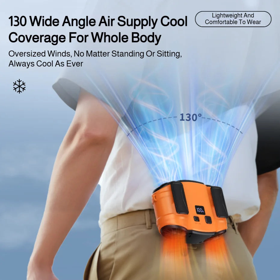 Portable Neck Fan | Dual Air Vents | Under 20W Power | One Size