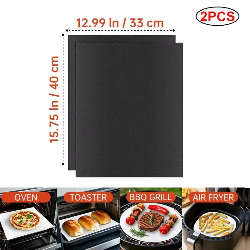 BBQ Grill Mat | Non-Stick | Reusable | Heat Resistant Extra Thick
