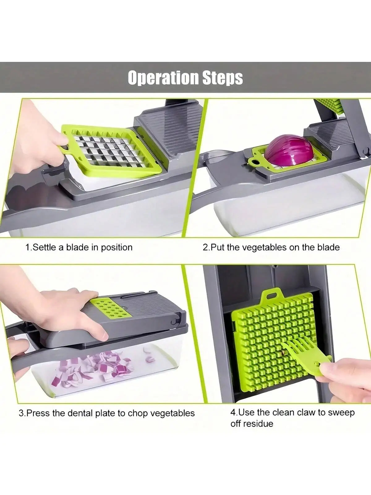 Vegetable Chopper | Multifunctional Tool | With Container | 14pcs/16pcs Set