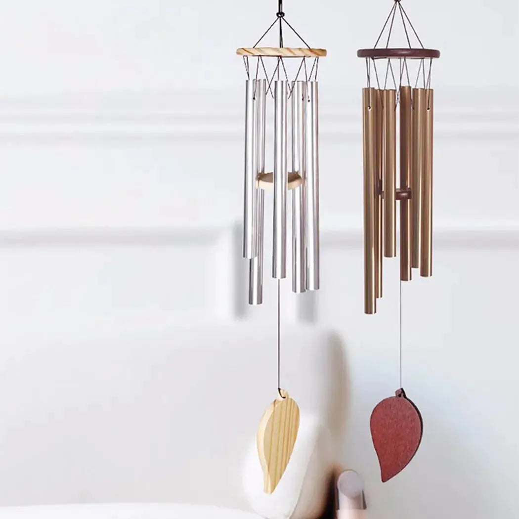 Good Luck Wind Chimes, 6 Tubes Bell Pendant For Home Decorations, Clear And Elegant Sound, Suitable For Indoor And Outdoor Use from PriceLows™