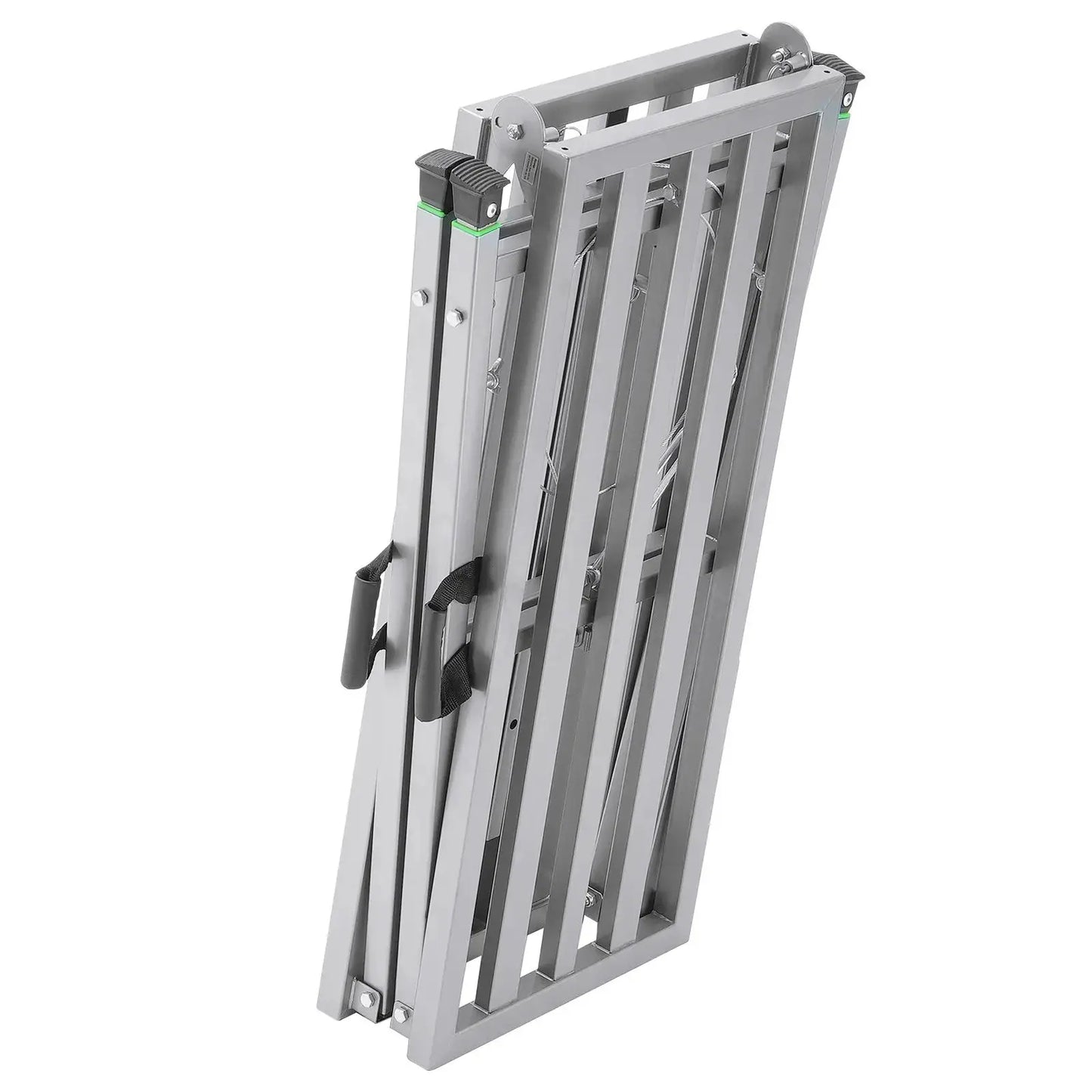 Work Platform, 4 Gear Adjustable Height, Folding Alloy Steel Step Ladder, Portable Scaffolding Platform, 880 Lb Load Capacity, from PriceLows™