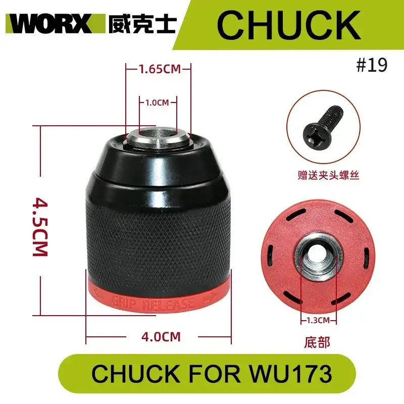 Orginal new Switch Driver motor reducer casing toothed wheel shell chuck parts for WORX WU173 Electric screwdriver from PriceLows™
