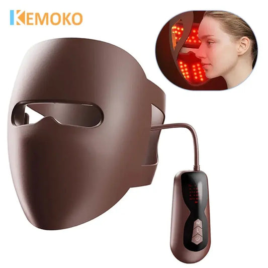 320 LED Beads Facial Photon Beauty Mask 4D Silicone Red Light Photon Skin Rejuvenation Anti Wrinkle Anti Acne Facial Beauty care from PriceLows™