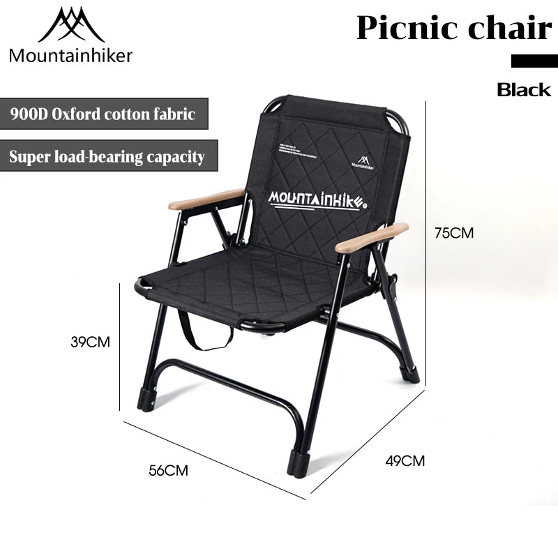 Foldable Camping Chair | Ergonomic Seating | Reinforced Support | One Size