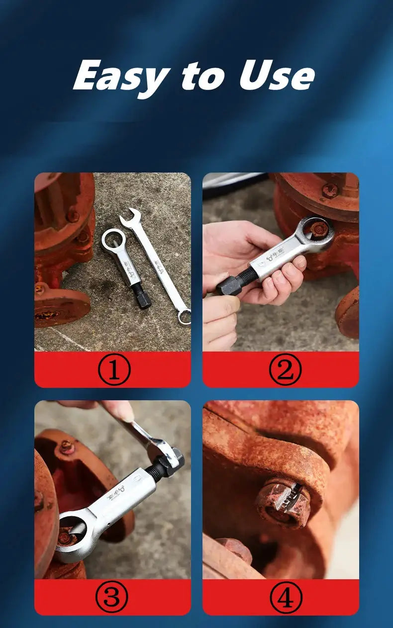 Heavy-Duty Nut Screw Splitter Set Remover Tools Nut Breaker Tool Durable Portable Manual Remover Extractor Hand Splitting Tool from PriceLows™