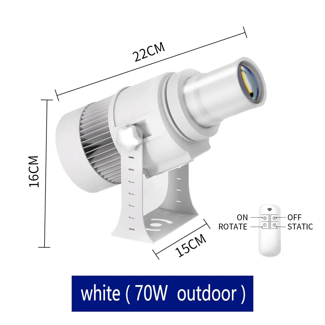 LED Gobo Projector | HD Custom Logo | IP67 Waterproof | Aluminum Housing