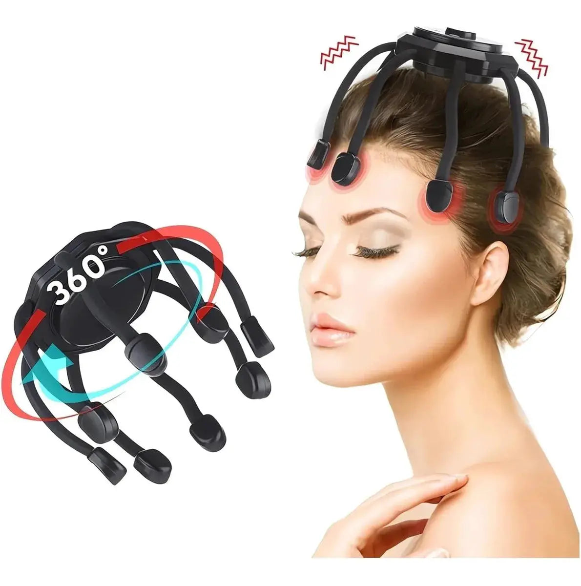 Electric Scalp Massager | 3 Modes | Battery Powered | Medium Size