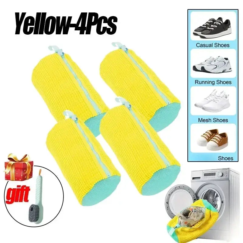 1/2/4PCS Washing Shoes Bag Cotton Laundry Fluffy Fibers Easily Remove Dirt Washing Bags Anti-Deformation Shoes Clothes Organizer from PriceLows™