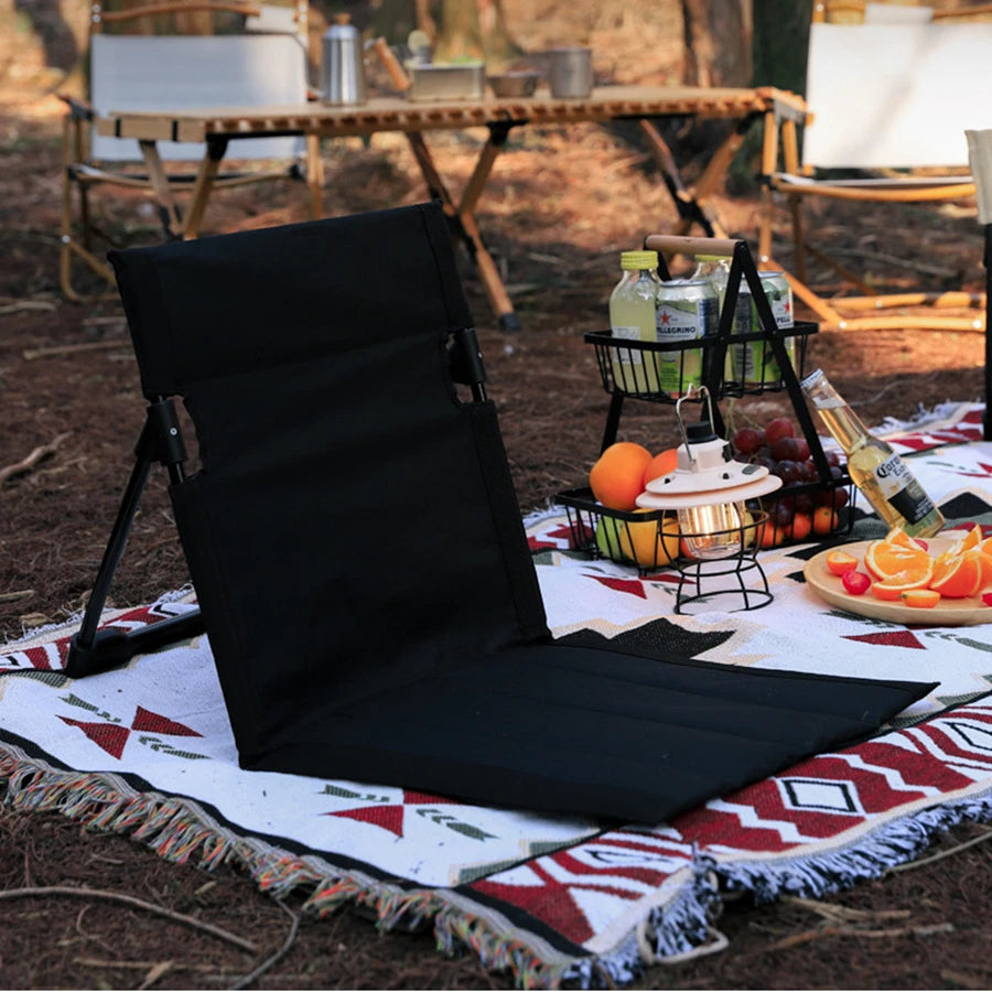 Foldable Camping Chair | Aluminum Frame | Reclining Backrest | One Size